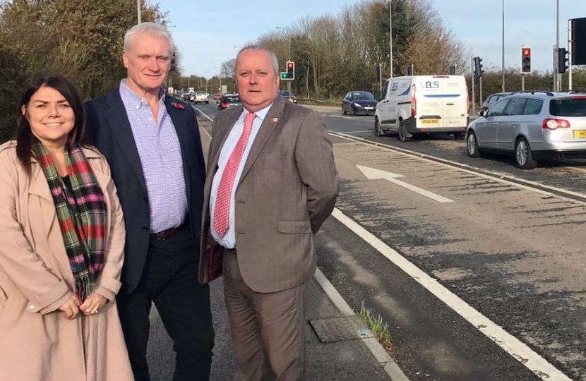 Cllr Kerri Harold, Graham Stuart MP & Cllr David Elvidge