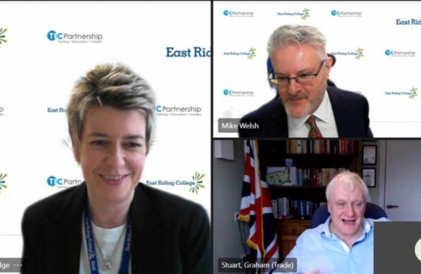 East Riding College virtual meeting 