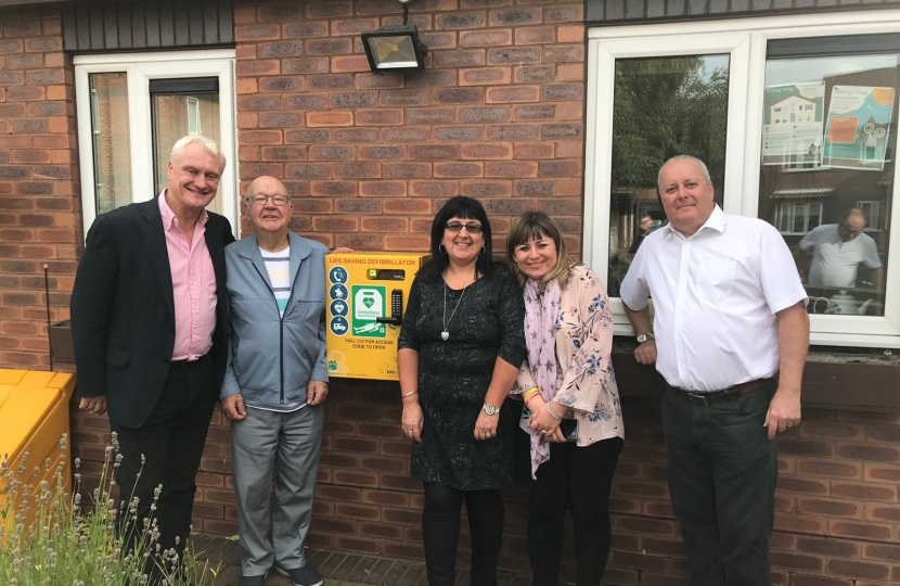 Graham Stuart MP, Mr William McCutcheon, Heather Kynman, Mel Kynman and local Councillor for Minster and Woodmansey Ward David Elvidge