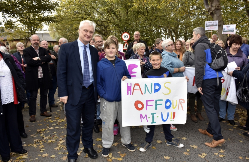 Hands off our MIU sign