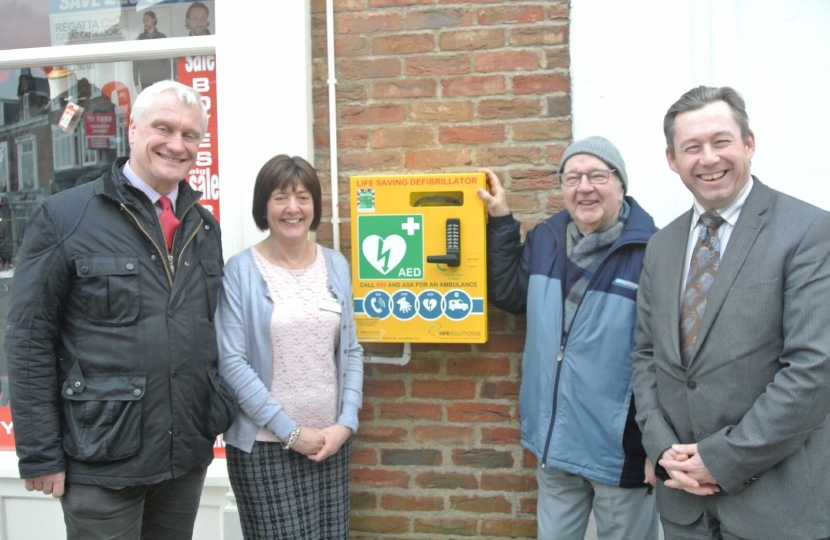 Graham, Tania Hoggarth (Boyes store manager), Willy McCutcheon and Mr Stephen Boyes (Regional Manager)