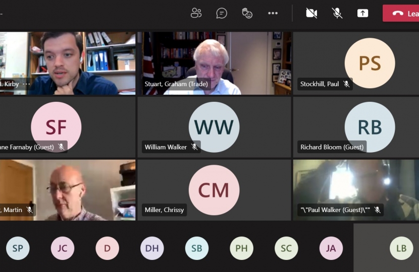 Farmers flooding meeting via Microsoft Teams