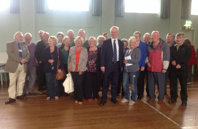 Graham with Keyingham residents