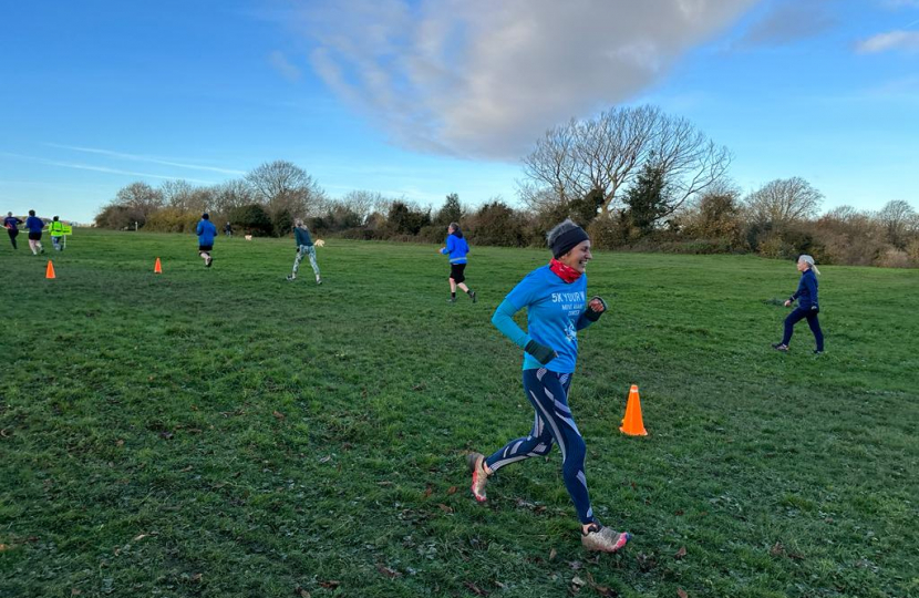 Allyson Kent on her way to a Personal Best