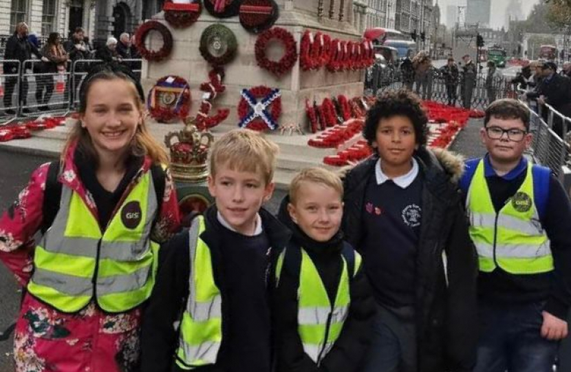 Cherry Burton Pupils at the Cenotaph