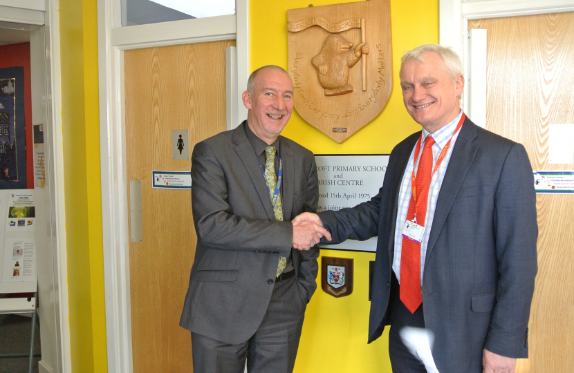 Graham with Michael Loncaster Headteacher