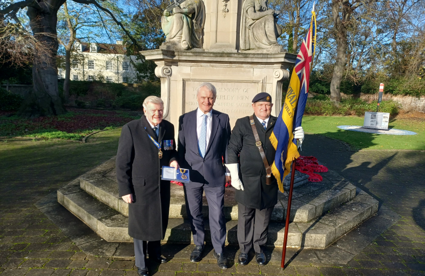 Becoming the Honorary President of the Royal British Legion Beverley Branch