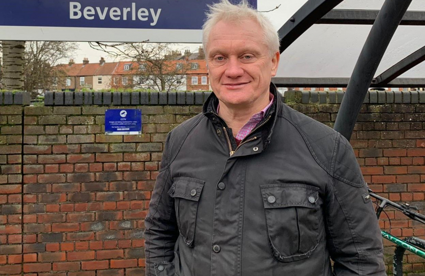 Graham Stuart MP at Beverley Train Station