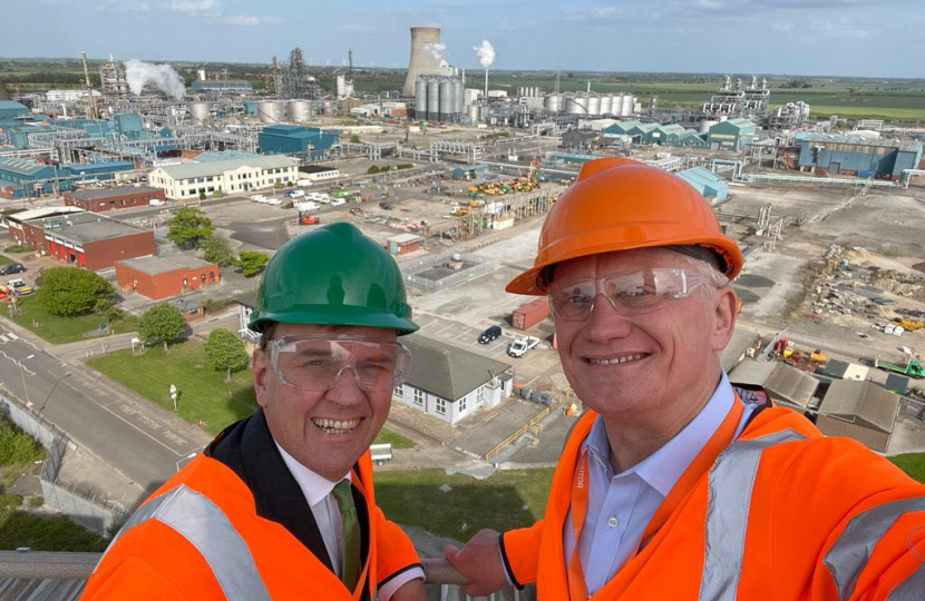 Graham Stuart and Greg Hands At Saltend Chemicals Park