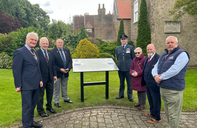 Graham Stuart at Memorial Gardens - Number 47 Squadron