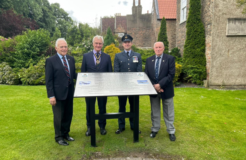 Graham Stuart at Memorial Gardens - Number 47 Squadron