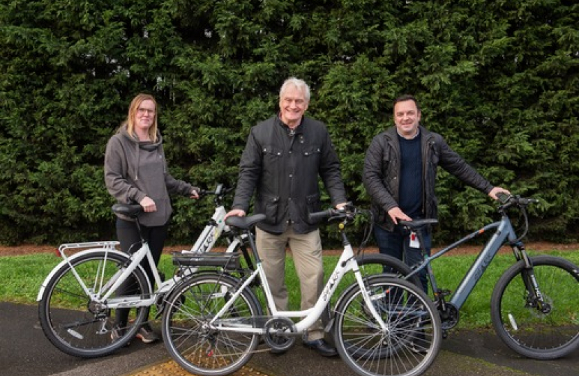 Graham Stuart MP at Shark e-bikes