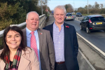 (L-R) Cllr Kerri Harold, Cllr David Elvidge and Graham Stuart MP