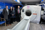 Left to Right – Cllr Sean McMaster, Cllr Lyn Healing, Michelle Clark and Graham Stuart MP at the Lung Health Check Centre in Withernsea