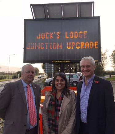 L-R: Cllr David Elvidge, Cllr Kerri Harold and Graham Stuart MP