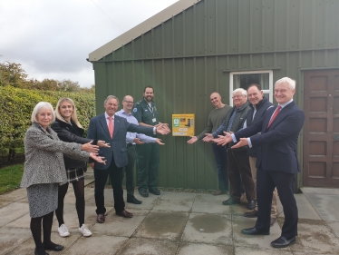 Lynda Payne, Amy, Andrew Milner of Help for Health, Nick Middleton of Smile Foundation, Warren Bostock of YAS, Hayden Wykes, Peter Payne, Richard News, and Graham Stuart