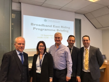 Graham with Broadband team at East Riding Council 