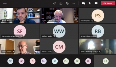 Farmers flooding meeting via Microsoft Teams