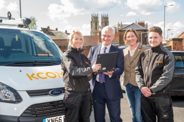 Graham Launches KCOM's Lightstream Broadband project.