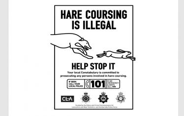 Hare Coursing is Illegal poster