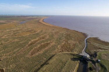 Skeffling aerial view