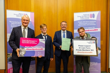 Graham with members of the National Down Syndrome Policy Group