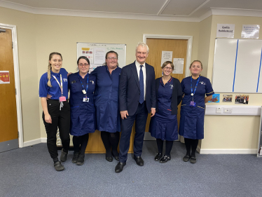 Graham Stuart MP with nurses at Withernsea Community Hospital