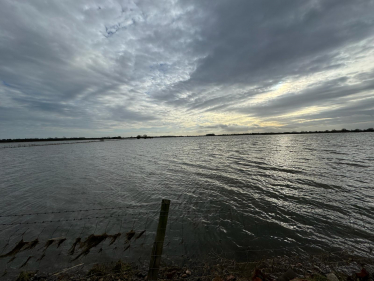 Flooded farmland in Driffield