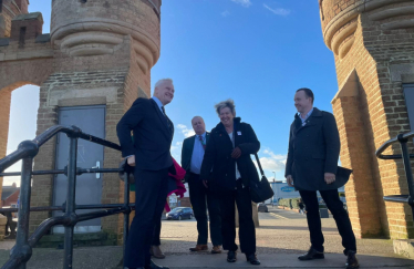 Graham Stuart MP with Cllr Lyn Healing, Cllr Sean McMaster and David Elvidge