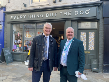 Graham Stuart MP with Councillor David Elvidge