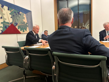 Graham Stuart MP, Karl Turner MP, Sir David Davis MP at Telecommunications Meeting at Parliament