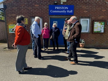 Graham with South West Holderness ward councillors and Preston Parish Councillors