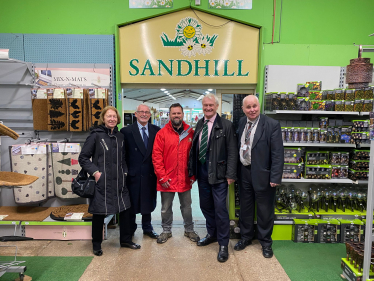 Graham Stuart MP at Sandhill Garden Centre with South West Holderness Ward Councillors