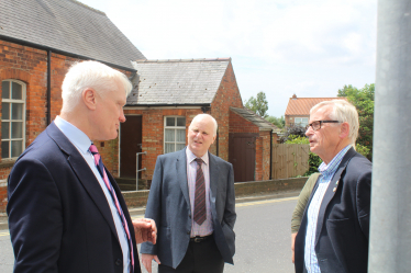 Photo of Graham Stuart MP, Cllr David Winter and Cllr John Dennis